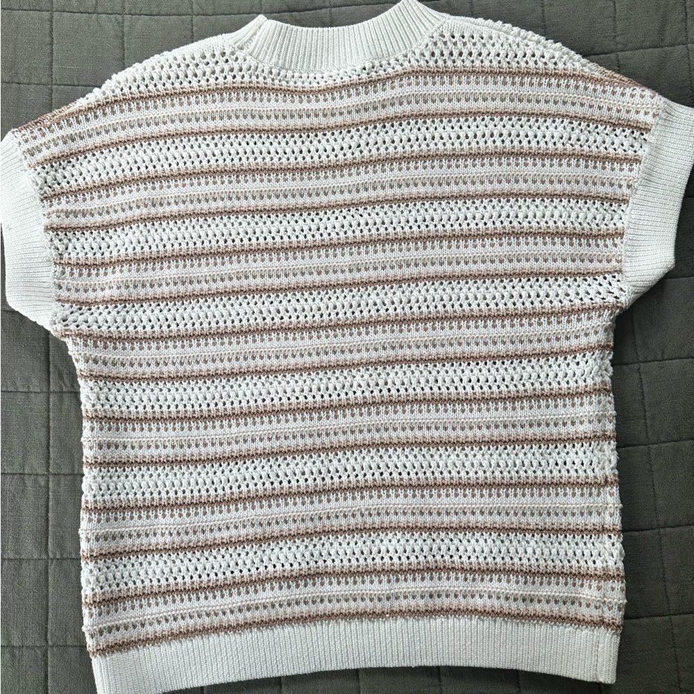 Varley Ciara Stripe Knit Top Small EUC - Picture 6 of 9